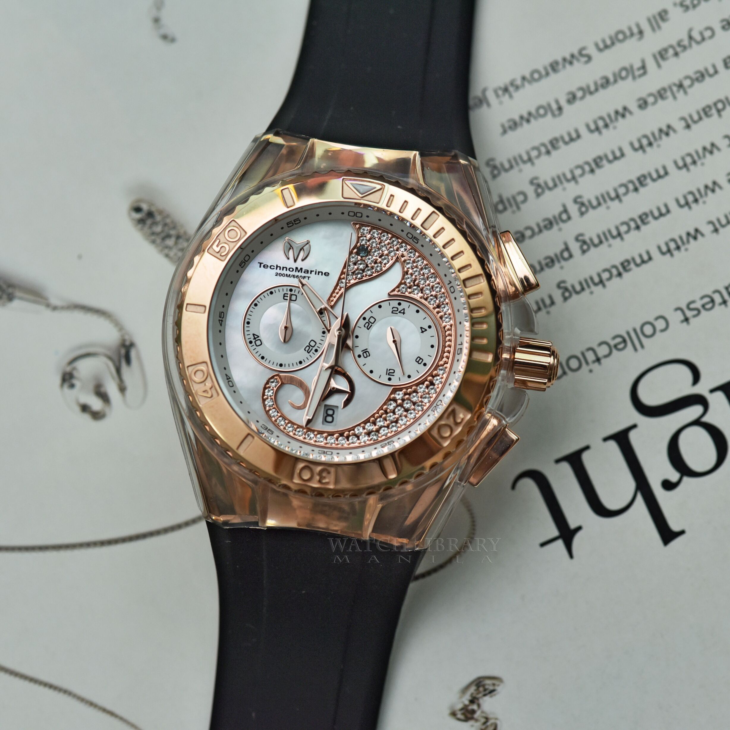 Technomarine Chrono diamond MOP watch - jewelry - by owner - sale -  craigslist